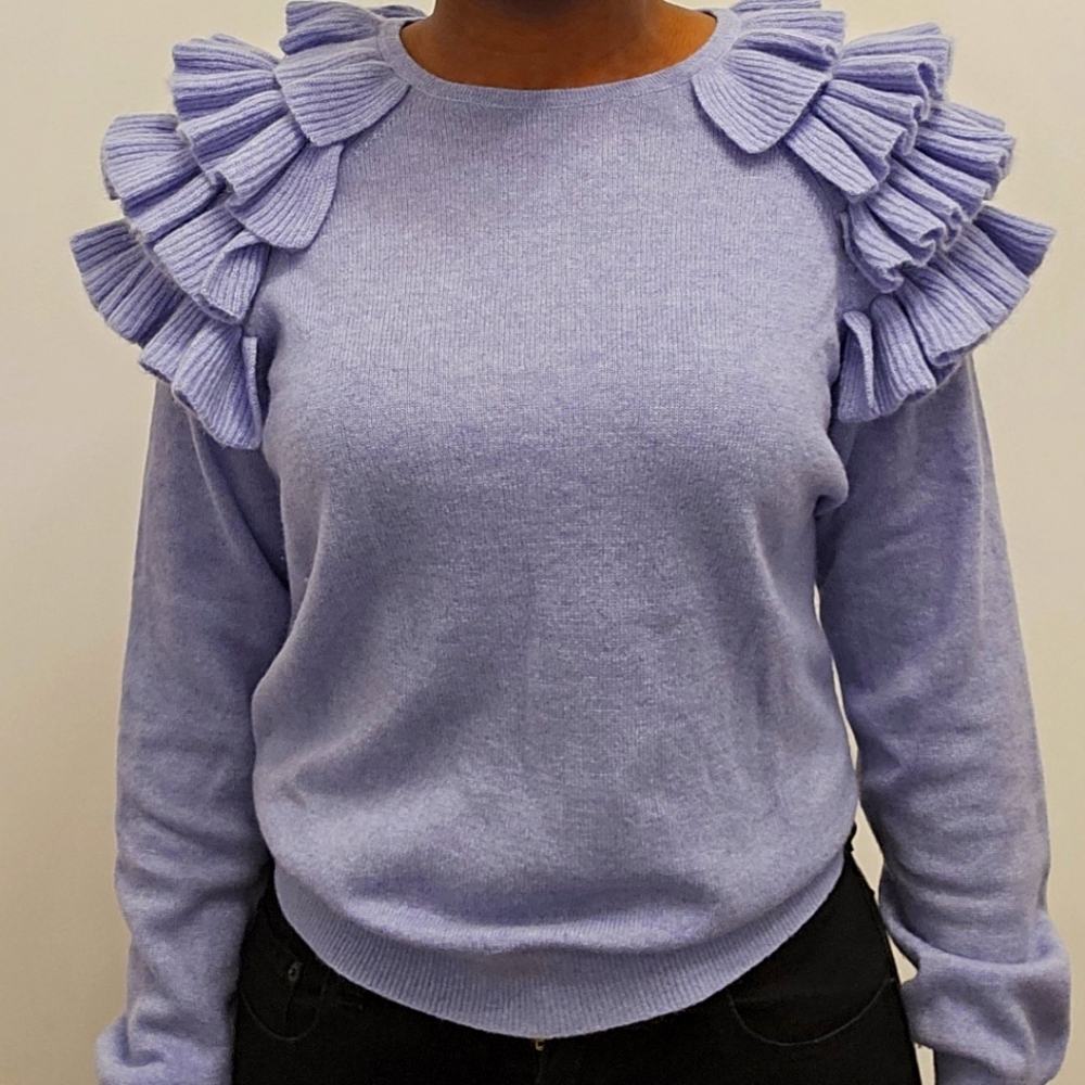 Large Baby Blue Cashmere Sweater